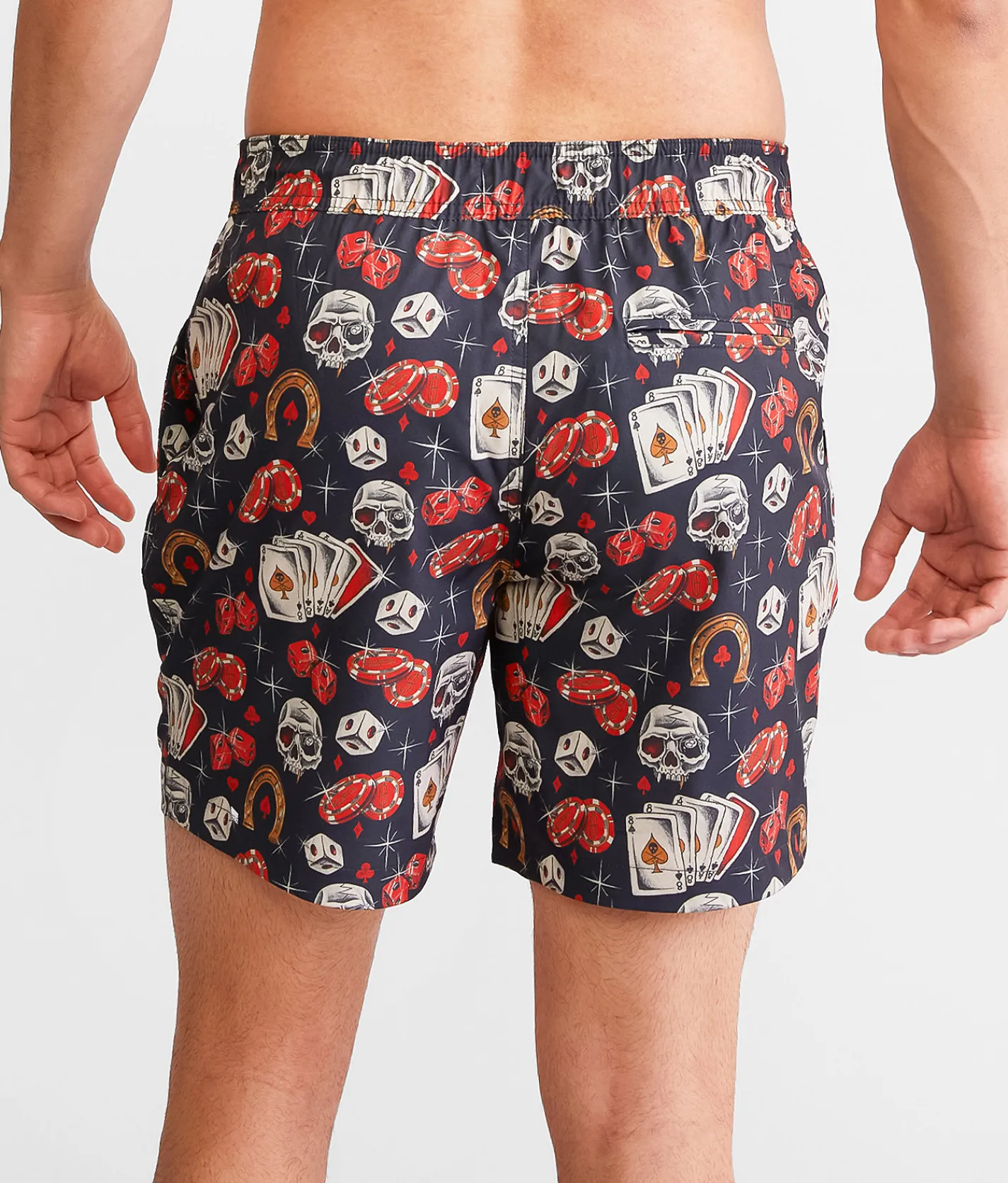 Sullen Tough Luck Stretch Swim Trunks Black Sale