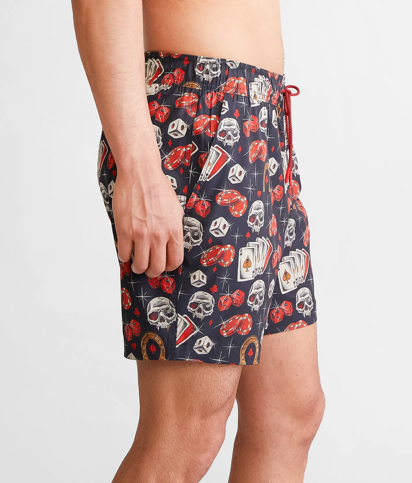 Sullen Tough Luck Stretch Swim Trunks Black Sale