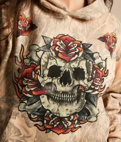 Tops | Affliction Toxic Tavern Camo Hooded Sweatshirt Orange