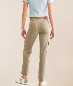 HIDDEN Tracey Cargo Straight Stretch Jean Cedar Sale