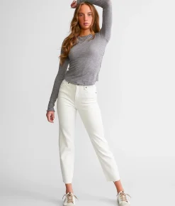 HIDDEN Tracey Cropped Straight Jean Stone Outlet