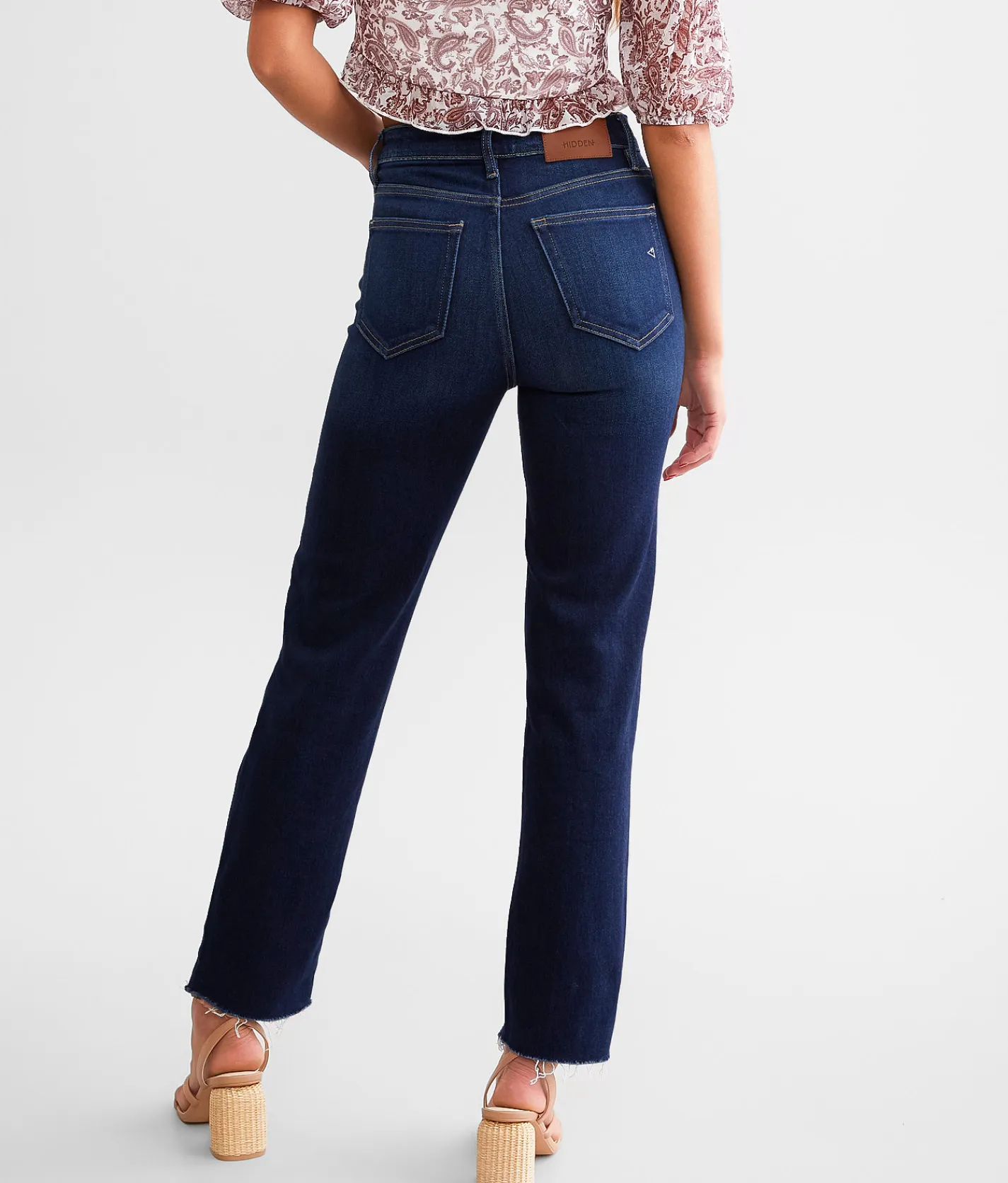 Jeans|Bottoms | HIDDEN Tracey Cropped Straight Stretch Jean Dark Wash