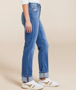 Jeans|Bottoms | HIDDEN Tracey Cropped Straight Stretch Jean Medium