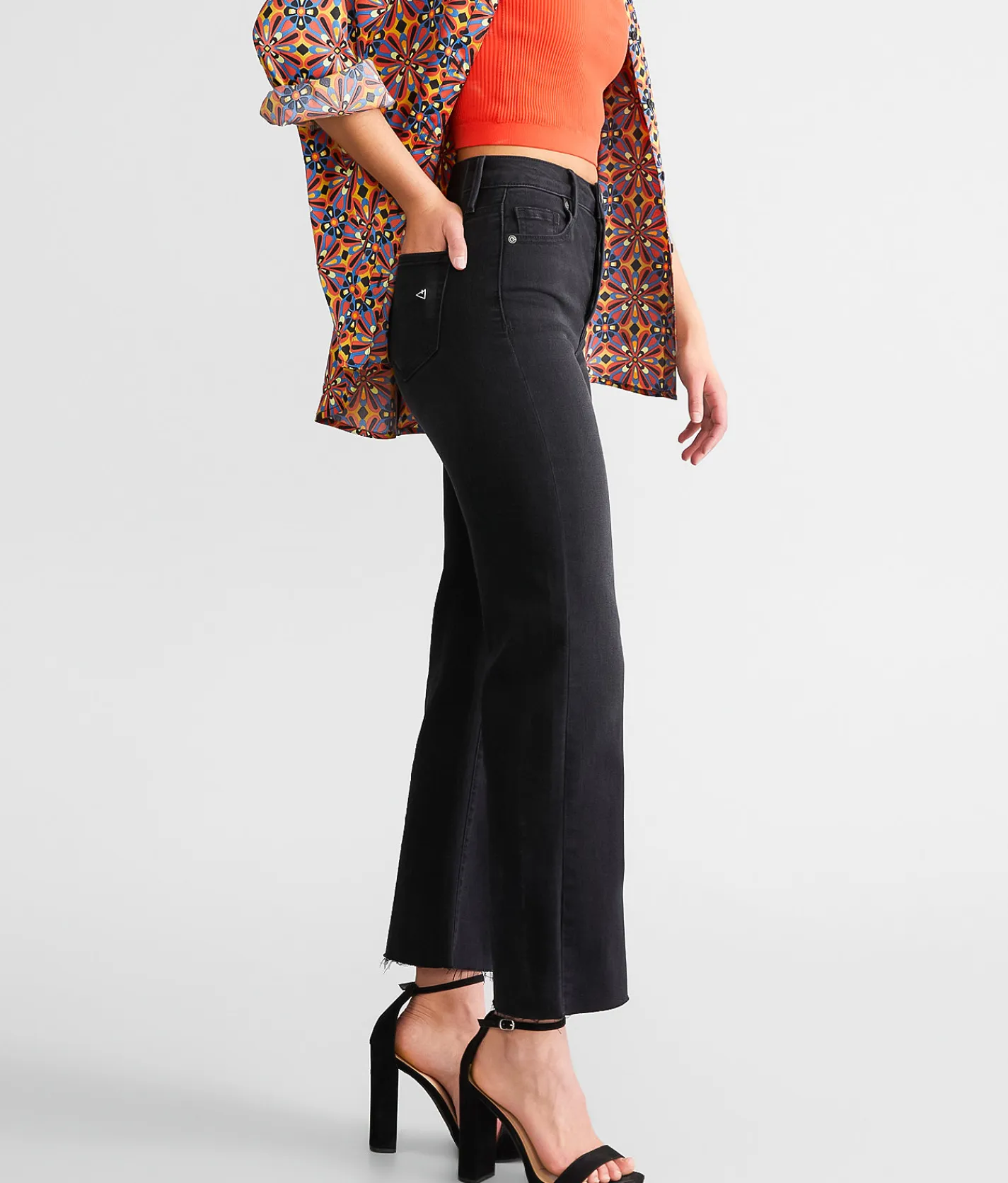 Jeans|Bottoms | HIDDEN Tracey Cropped Straight Stretch Jean Black