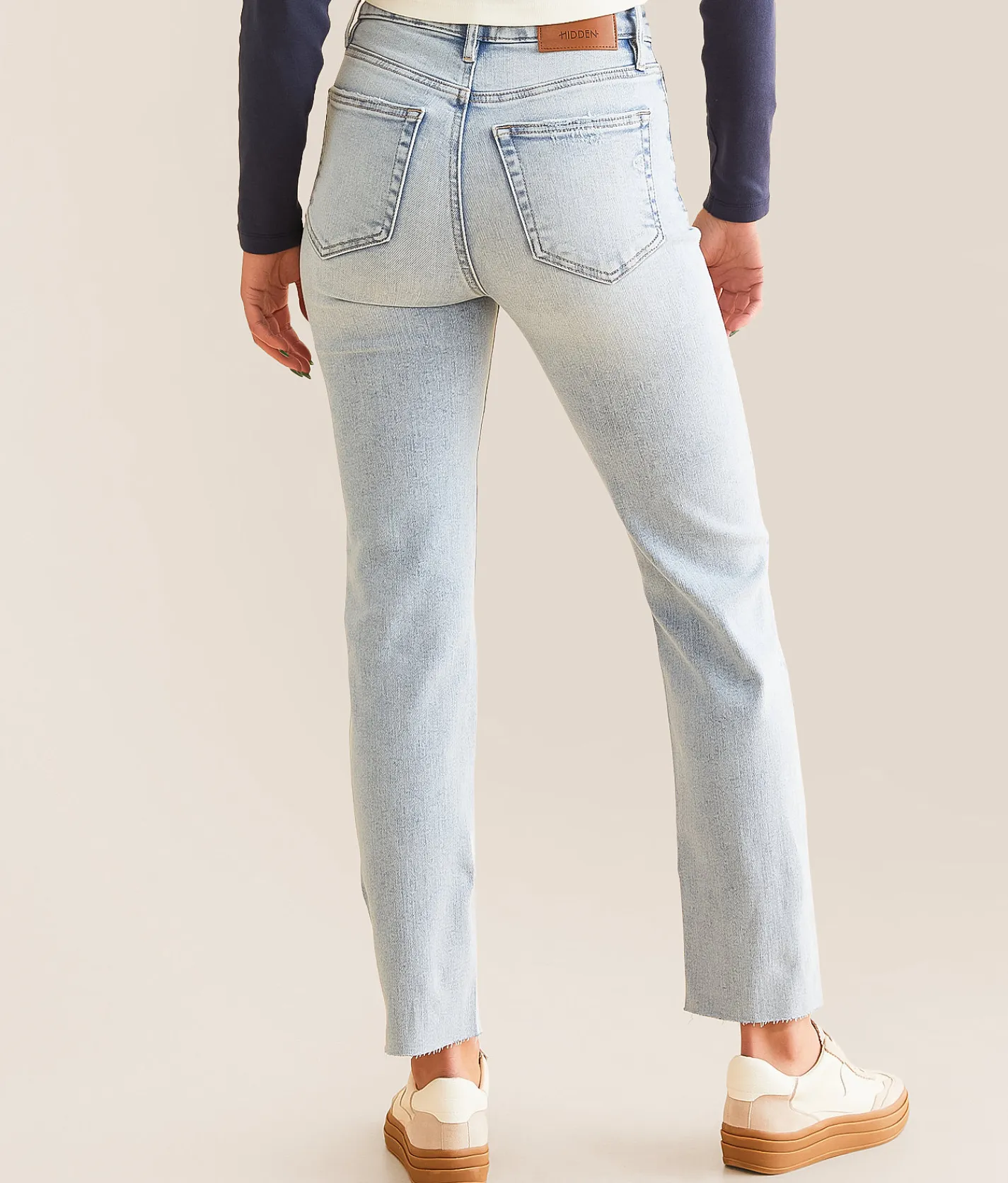 Jeans|Bottoms | HIDDEN Tracey Cropped Straight Stretch Jean Light