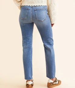 HIDDEN Tracey Cropped Straight Stretch Jean Medium Online
