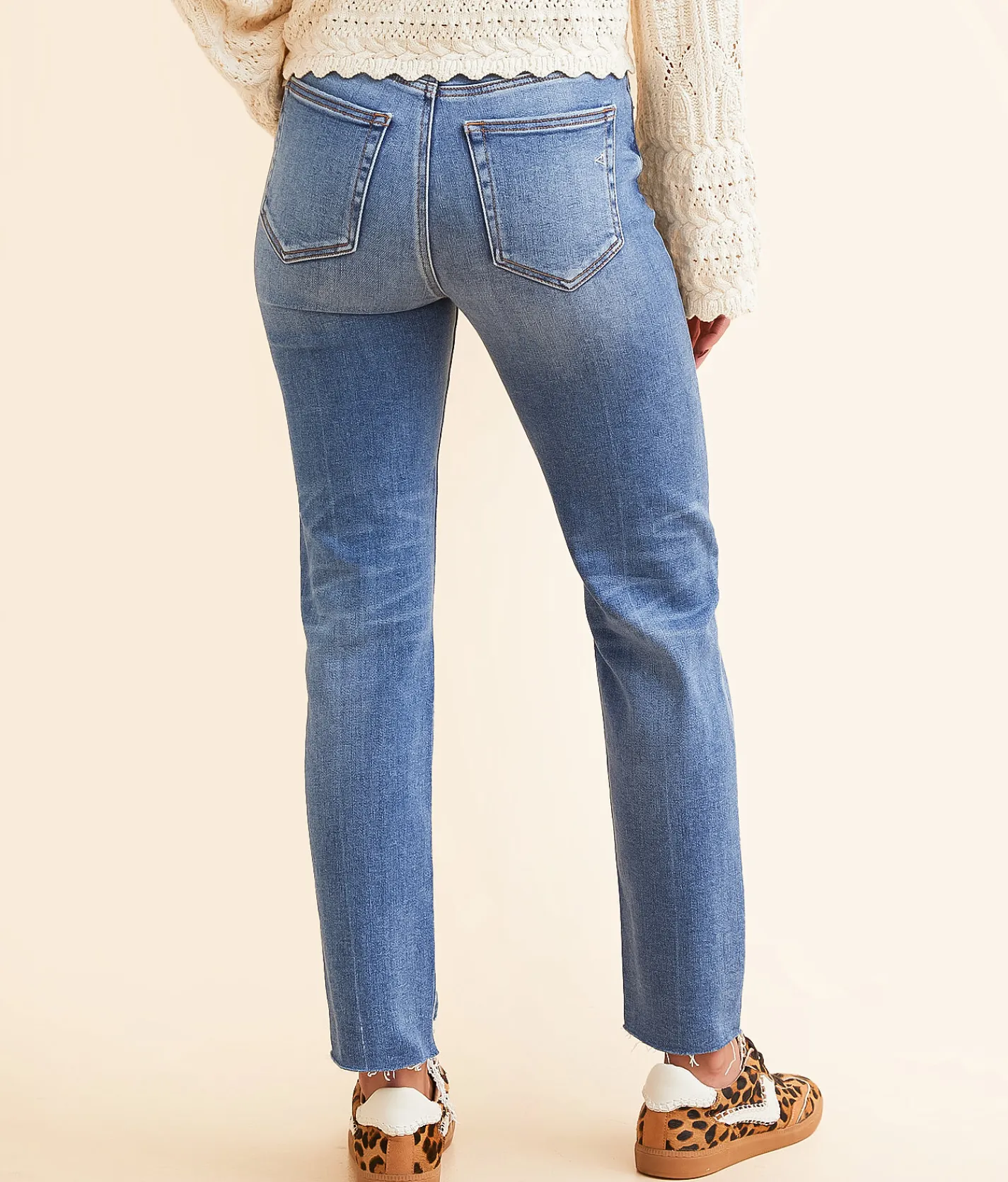 HIDDEN Tracey Cropped Straight Stretch Jean Medium Online