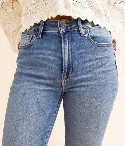 HIDDEN Tracey Cropped Straight Stretch Jean Medium Online