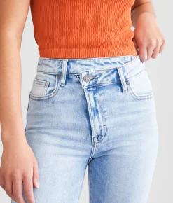 Jeans|Bottoms | HIDDEN Tracey Cropped Straight Stretch Jean Super Light Wash