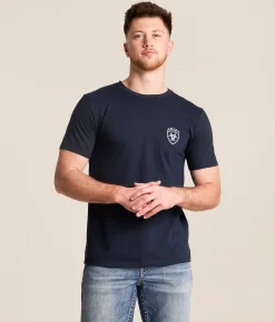 Tops|Graphic T-Shirts | Ariat Traditional Pace T-Shirt New Navy