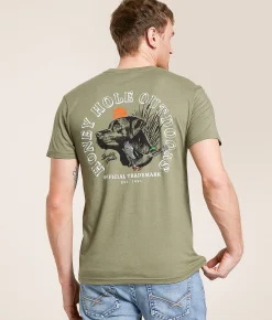 Graphic T-Shirts | Honey Hole® Traditions T-Shirt Light Olive