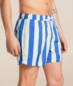 Bottoms|Swimwear | Duvin Traveler Volley Swim Trunks Blue