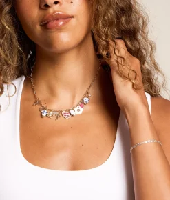 BKE Trendy Charm Necklace Gold Discount