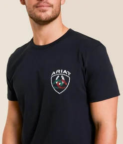 Ariat Tres Herraduras T-Shirt Black Outlet