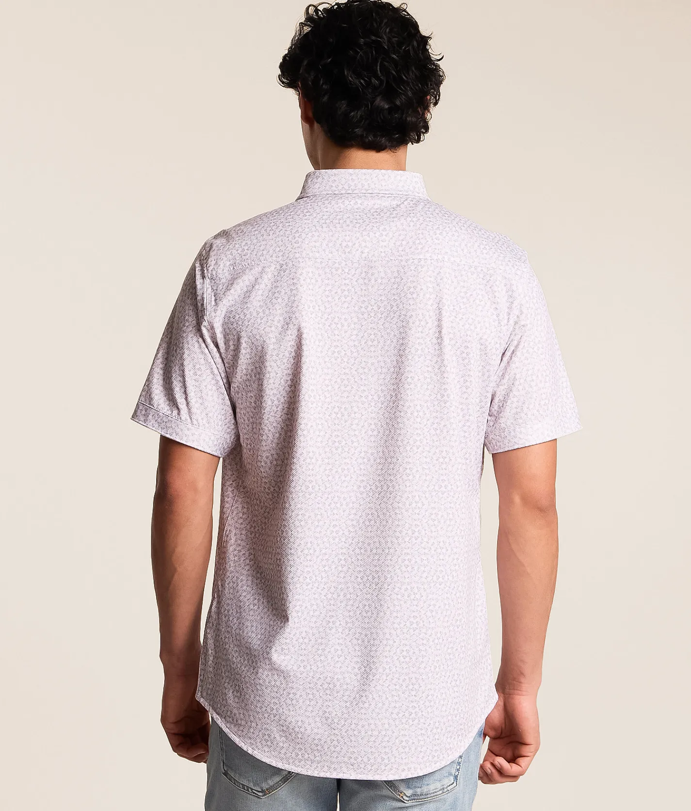 Tops | J.B. Holt Triangle Athletic Performance Knit Shirt White Mauve