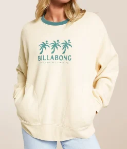Billabong Triple Palms Pullover Whitecap Hot