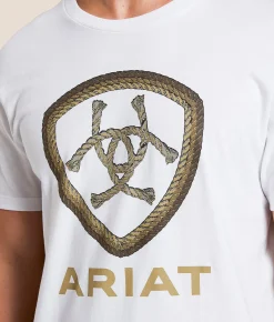 Graphic T-Shirts | Ariat Triple Shield T-Shirt White