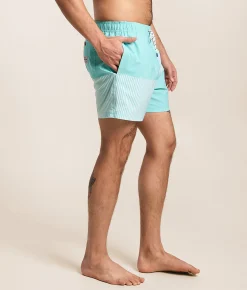 Bottoms|Swimwear | party pants Tristan Party Starter Stretch Swim Trunks Teal