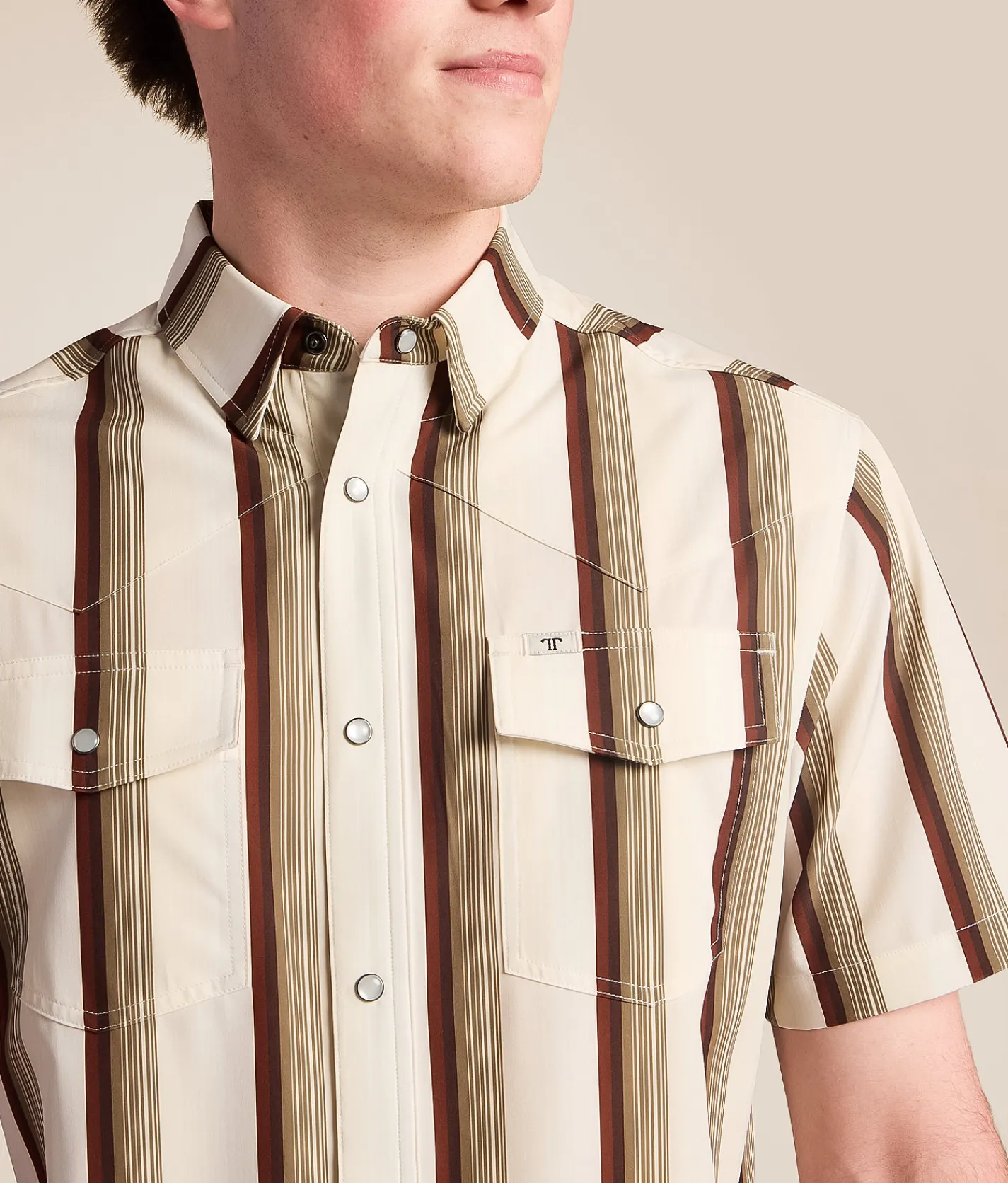 Ferrell Tristan Performance Stretch Shirt Cream Sale