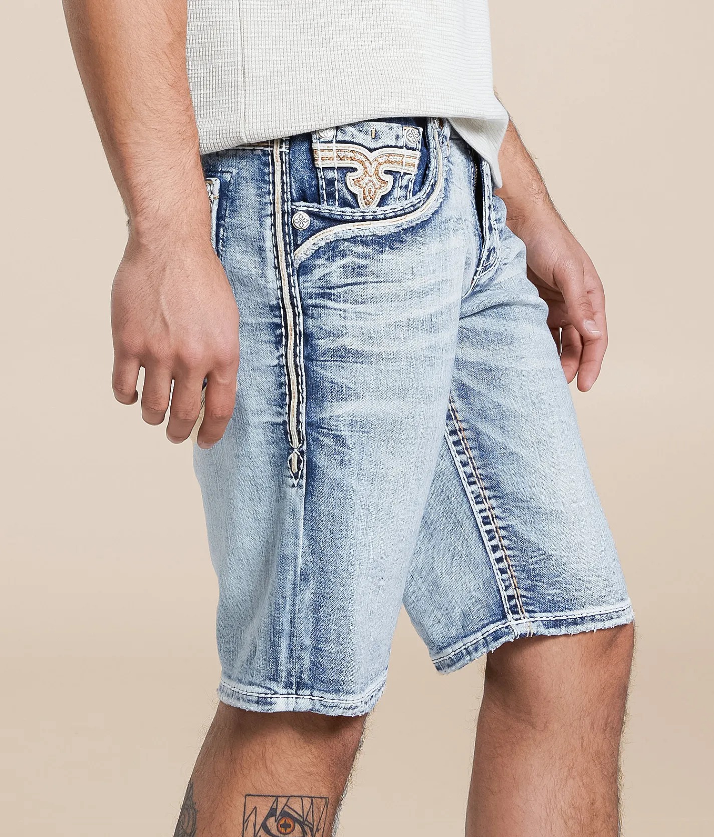 Rock Revival Tristan 12" Stretch Short Tristan H202 Hot