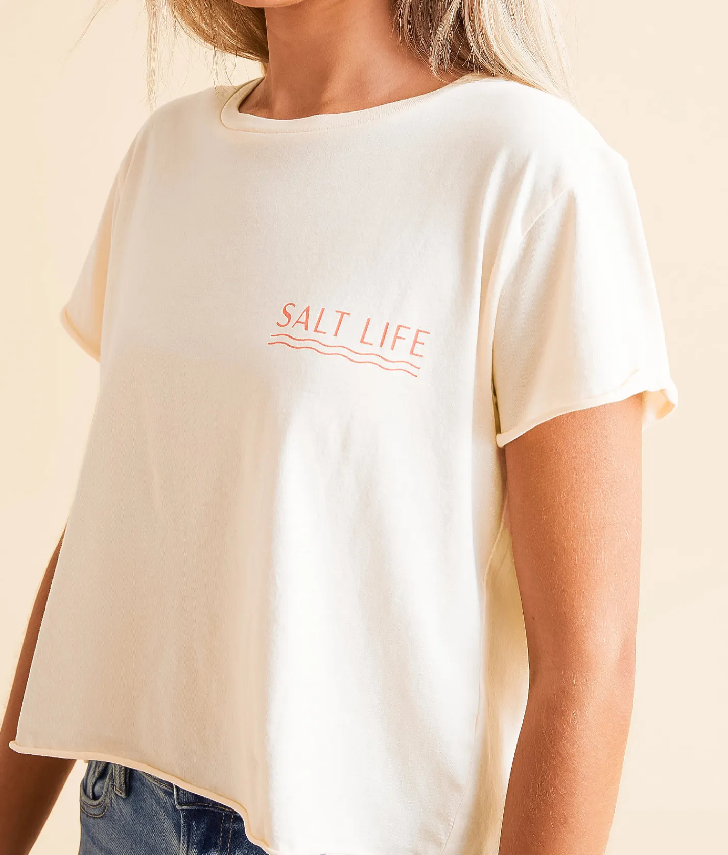 Salt Life Tropical Repeat T-Shirt Natural Clearance