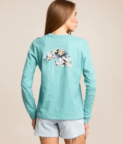 Salt Life Tropical Retreat T-Shirt Sea Green Outlet