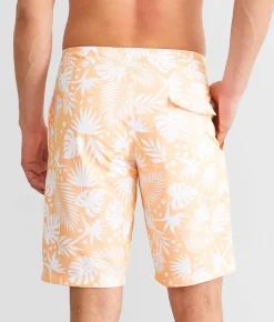 Bottoms|Swimwear | Departwest Tropical Stretch Boardshort Neon Orange