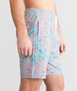 Departwest Tropical Stretch Swim Trunks Light Grey Sale