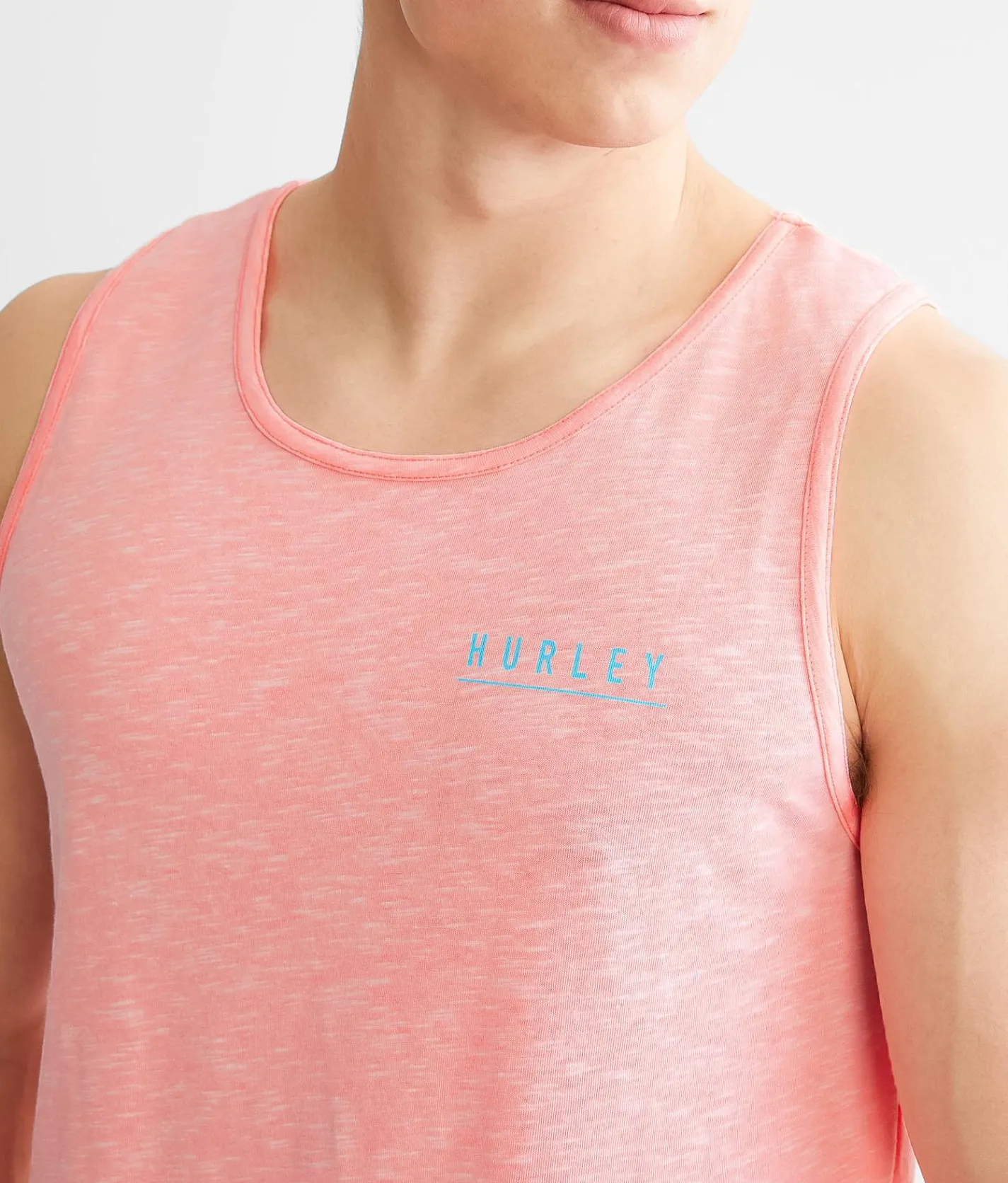 Activewear | Hurley Tropical Tank Top White Lava Glow