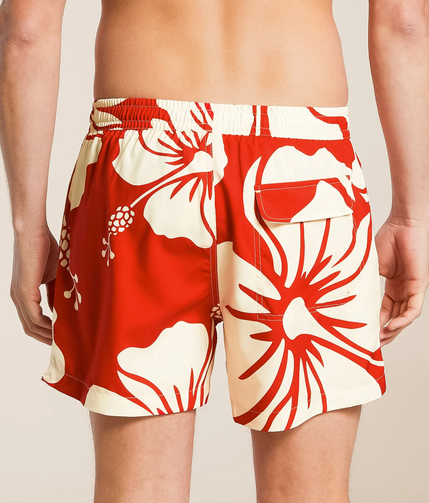 Duvin Trouble In Paradise Volley Swim Trunks Red Sale