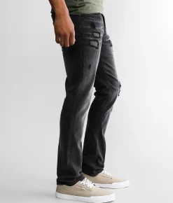 Departwest Trouper Straight Stretch Jean Washed Black