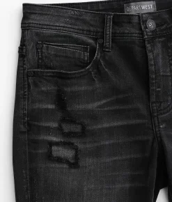 Departwest Trouper Straight Stretch Jean Washed Black