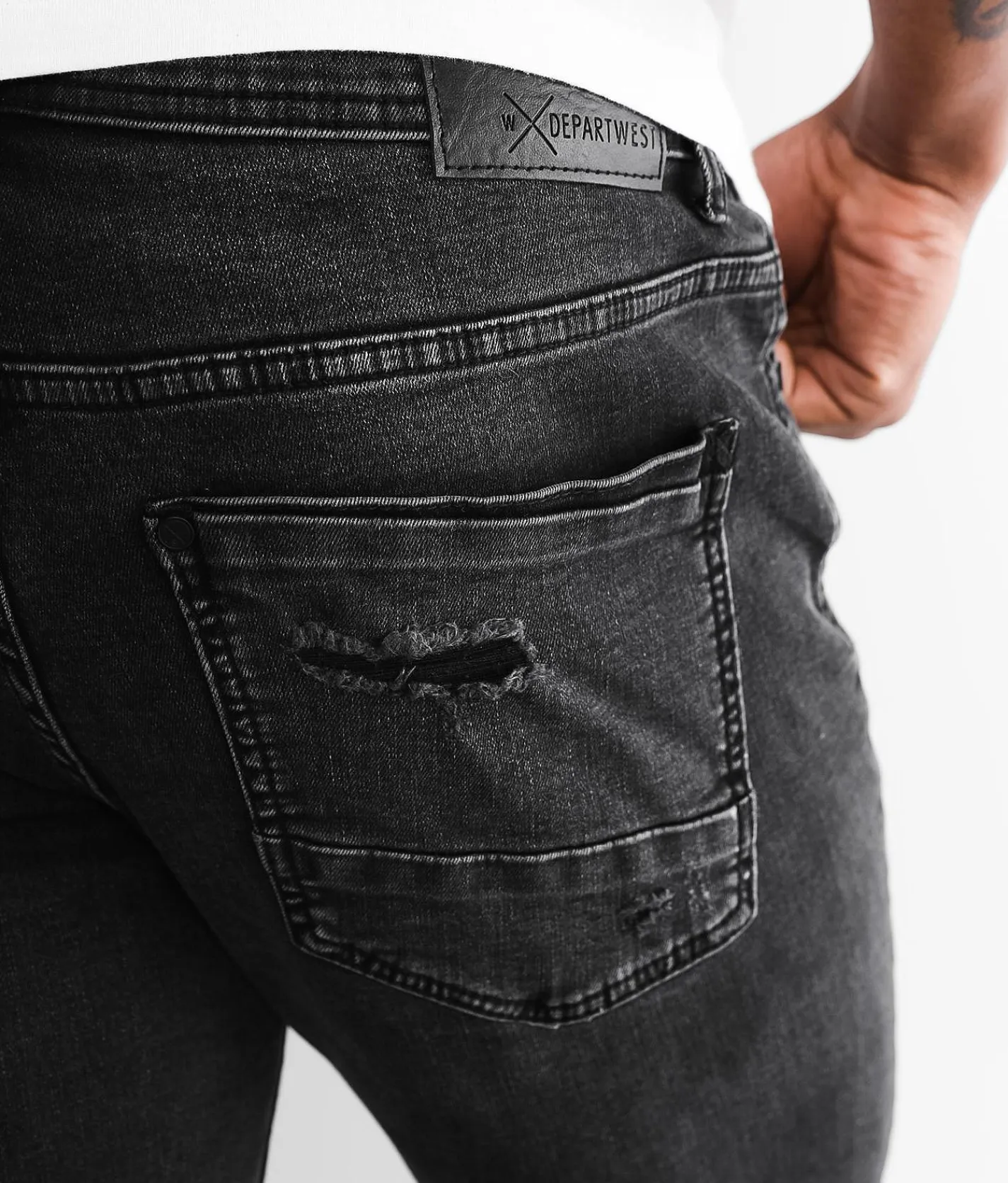 Departwest Trouper Straight Stretch Jean Washed Black Hot