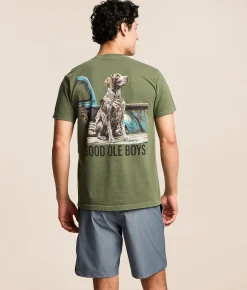 Good Ole Boys Outdoors Truck Bed Pointer T-Shirt Hemp Clearance