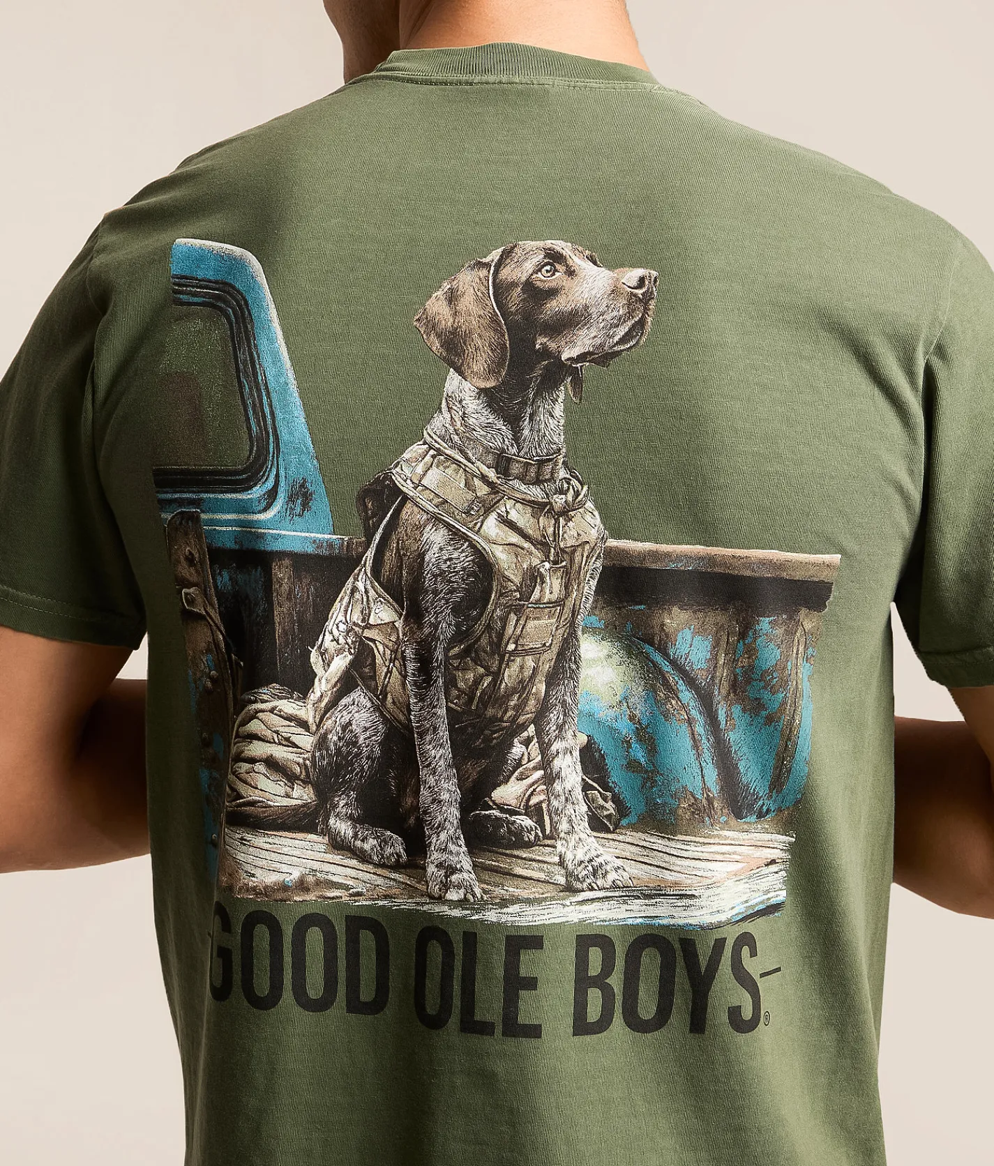Tops | Good Ole Boys Outdoors Truck Bed Pointer T-Shirt Hemp