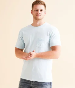 Graphic T-Shirts | Tail Chasers Club Trunk Dog T-Shirt Chambray Pigment Dye