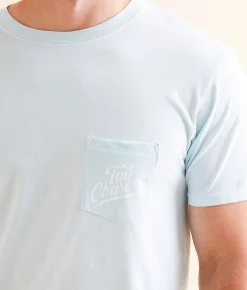 Graphic T-Shirts | Tail Chasers Club Trunk Dog T-Shirt Chambray Pigment Dye
