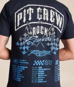 Rock Revival Tru T-Shirt Navy New