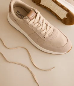 TOMS Trvl Lite Retro Leather Sneaker Almond Sale