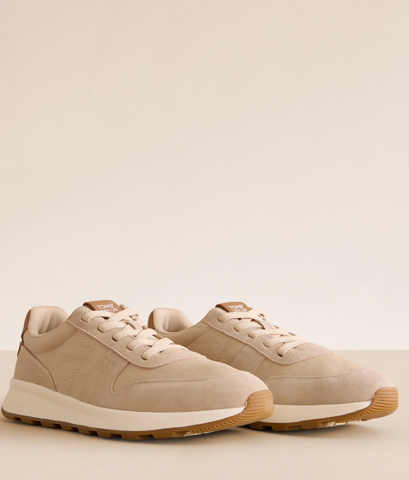 TOMS Trvl Lite Retro Leather Sneaker Almond Sale