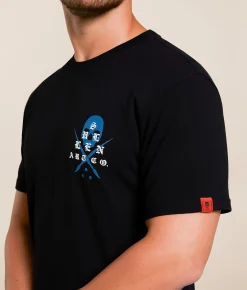 Tops|Graphic T-Shirts | Sullen Tubos Locos T-Shirt Jet Black
