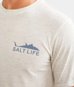 Graphic T-Shirts | Salt Life Tuna Island T-Shirt Chalk