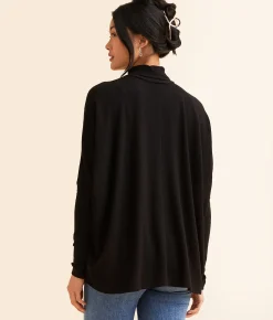 Hyfve Turtleneck Dolman Top Cream