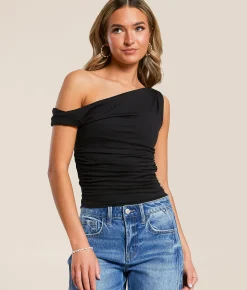 Tops | Willow & Root Twisted Off The Shoulder Tank Top Bittersweet
