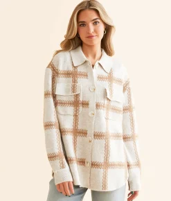 Tops|Coats & Jackets | Z Supply Tyler Plaid Shacket Mocha Mousse