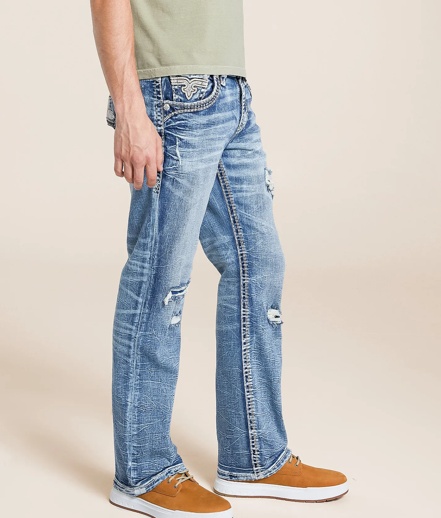 Rock Revival Tyrell Boot Stretch Jean Tyrell B202 Discount