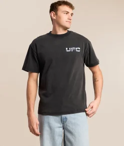 Tops|Graphic T-Shirts | ID Supply Co. UFC As Real As It Gets T-Shirt Washed Black