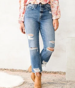 Flying Monkey Ultra High Rise Ankle Straight Jean Lolita