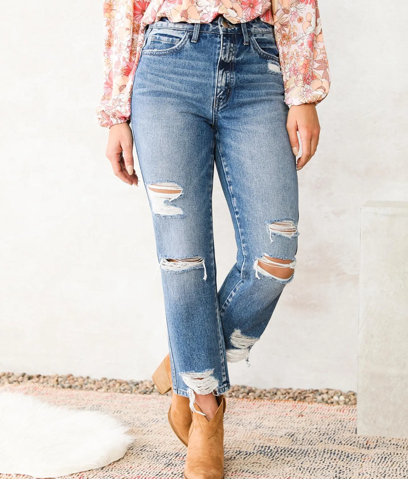 Flying Monkey Ultra High Rise Ankle Straight Jean Lolita