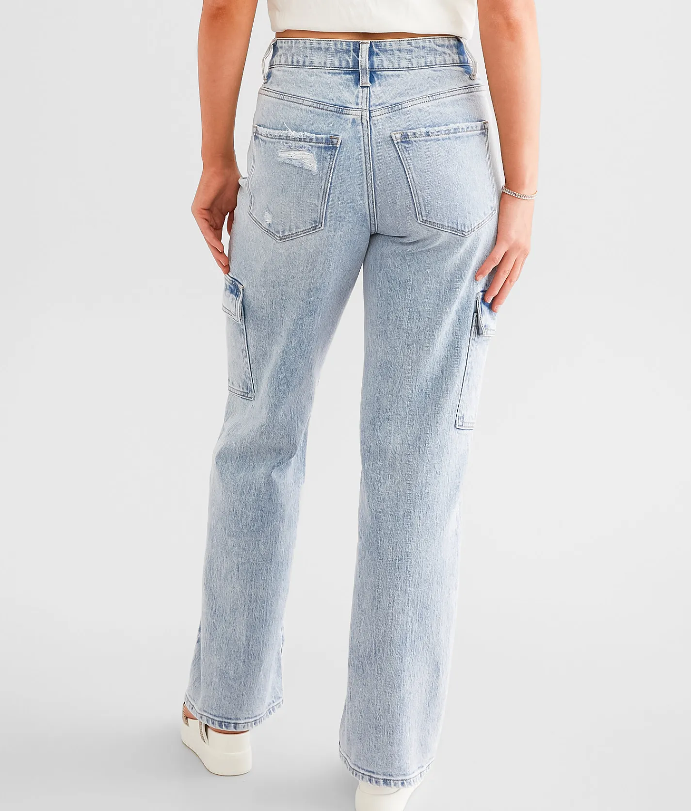 Jeans|Sale Jeans | Flying Monkey Ultra High Rise Cargo Stretch Jean Paulette